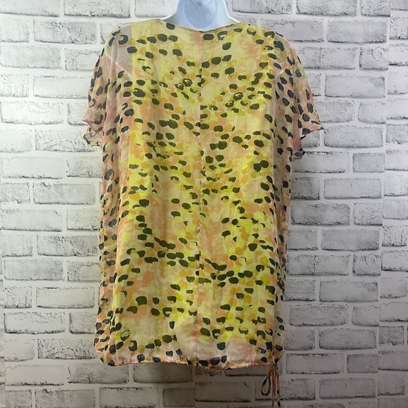 Simply Vera Wang Drawstring Sheer Top Cam Extra Large - Picture 2 of 11